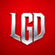 LGD Gaming战队Logo - 红色背景上的LGD字母标志